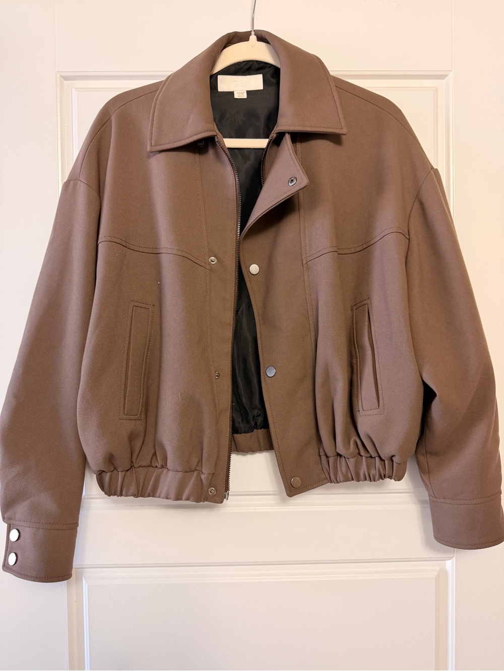 Zara Bomber Jacket with Elastic Hem